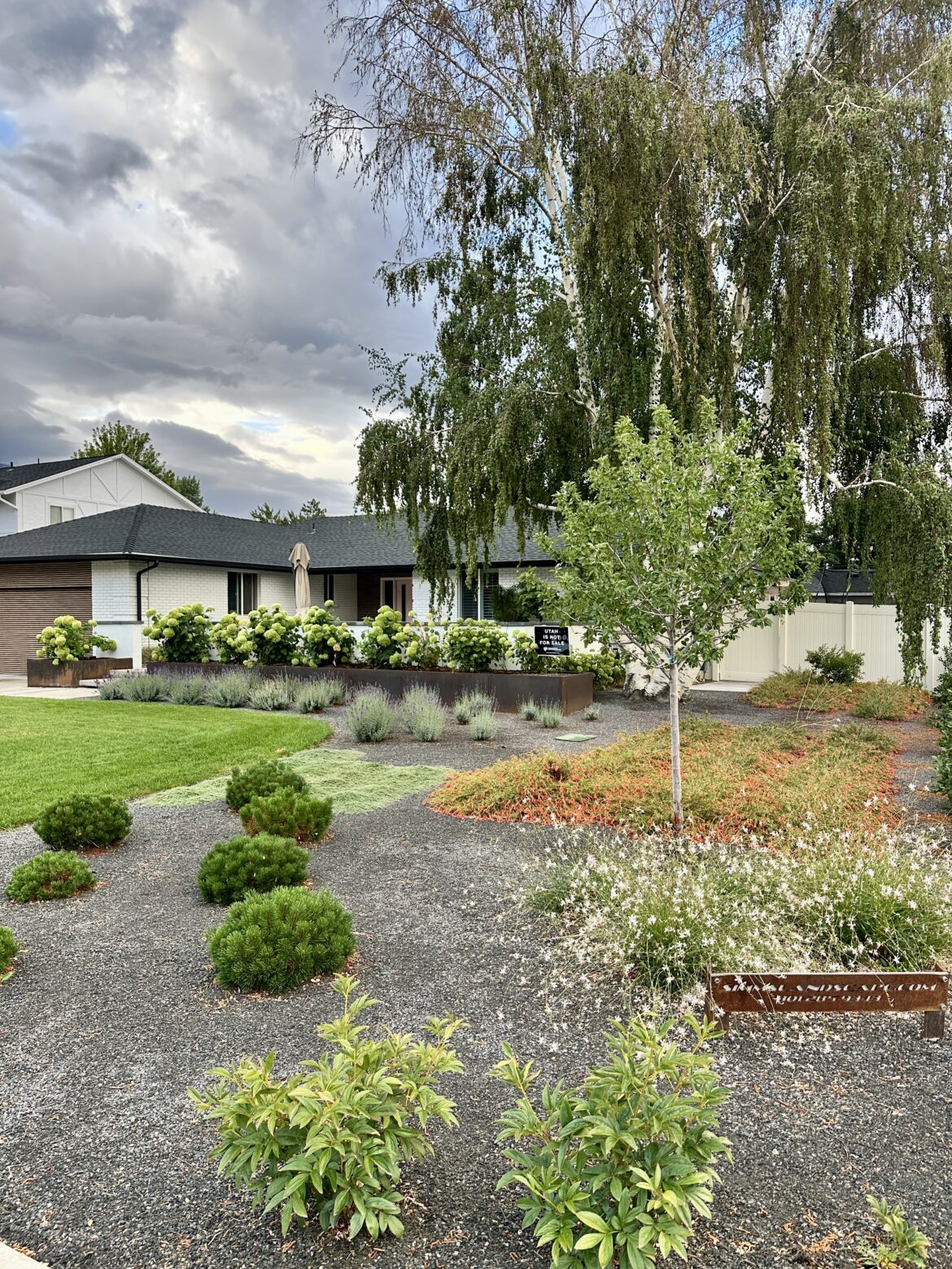 Why is the landscaper asking for the next payment when the phase looks incomplete?